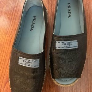 PRADA Open Toe Espadrilles size 39
